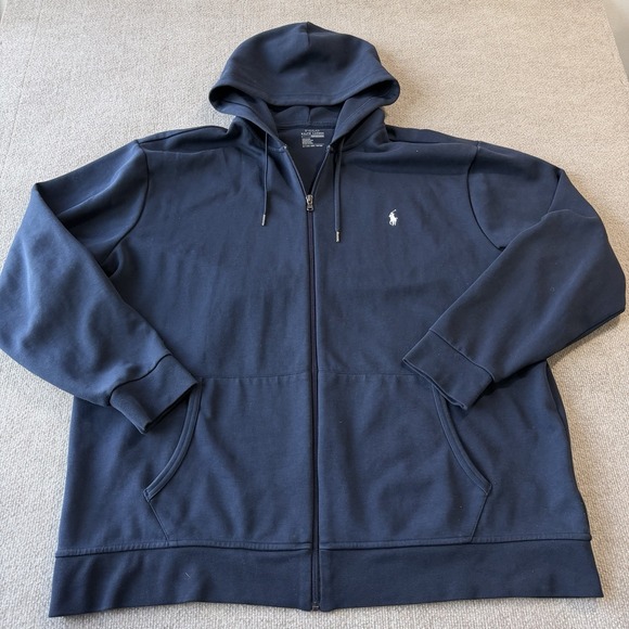 Polo Ralph Lauren Performance Jersey Double-Knit Full-Zip Hoodie Big & Tall 2LT - Picture 2 of 10